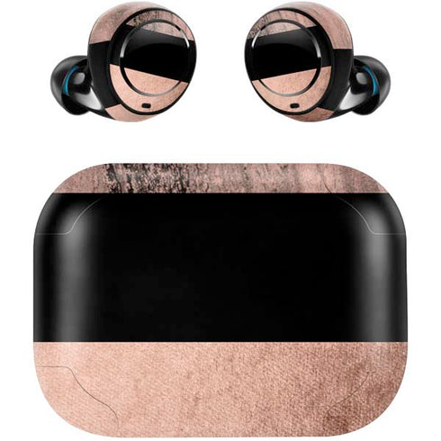 Rose Gold and Black Marble Amazon Echo Buds Skin