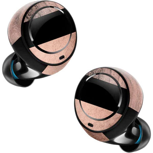 Rose Gold and Black Marble Amazon Echo Buds Skin