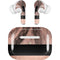Rose Gold and Black Marble AirPods Skins