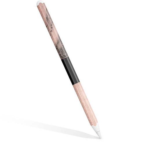 Rose Gold and Black Marble Apple Pencil (2nd Gen 2019) Skin