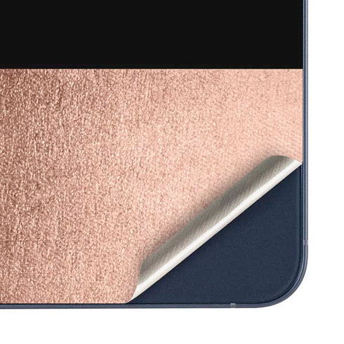 Rose Gold and Black Marble Galaxy A35 5G Skin