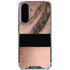 Rose Gold and Black Marble Galaxy A36 5G Clear Case