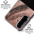 Rose Gold and Black Marble Galaxy A36 5G Clear Case