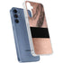 Rose Gold and Black Marble Galaxy A55 5G Clear Case