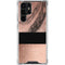 Rose Gold and Black Marble Galaxy S23 Ultra Clear Case
