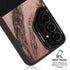 Rose Gold and Black Marble Galaxy S24 Kickstand Case