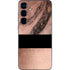 Rose Gold and Black Marble Galaxy S25 Plus Skin