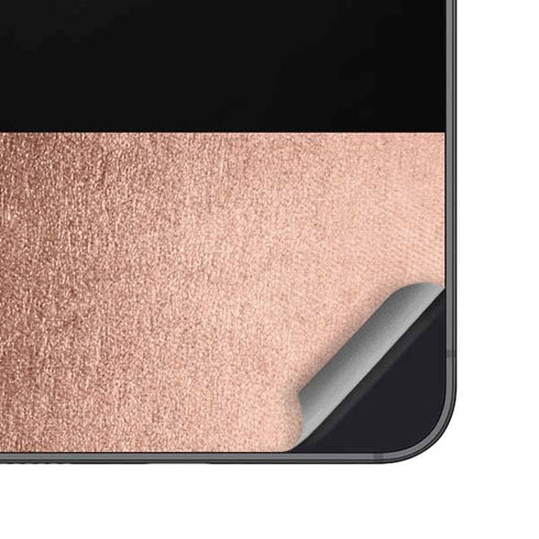 Rose Gold and Black Marble Galaxy S24 Plus Skin