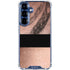 Rose Gold and Black Marble Galaxy S25 Plus Clear Case