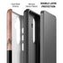 Rose Gold and Black Marble Galaxy S26 Plus Impact Case
