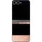 Rose Gold and Black Marble Galaxy Z Flip6 Skin