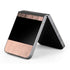 Rose Gold and Black Marble Galaxy Z Flip6 Skin