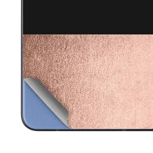 Rose Gold and Black Marble Galaxy Z Fold5 5G Skin