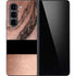 Rose Gold and Black Marble Galaxy Z Fold5 5G Skin