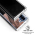 Rose Gold and Black Marble Galaxy Z Fold6 Clear Case