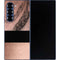 Rose Gold and Black Marble Galaxy Z Fold6 Skin