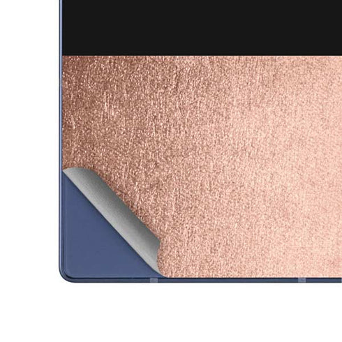 Rose Gold and Black Marble Galaxy Z Fold6 Skin