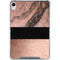 Rose Gold and Black Marble iPad 11th Gen (2025) Clear Case