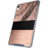 Rose Gold and Black Marble iPad 11th Gen (2025) Clear Case