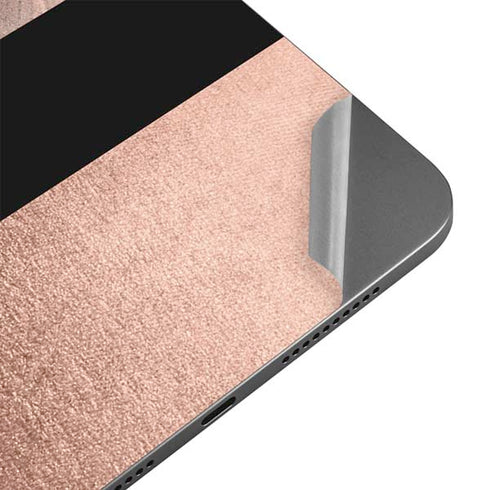 Rose Gold and Black Marble Apple iPad Mini Skin