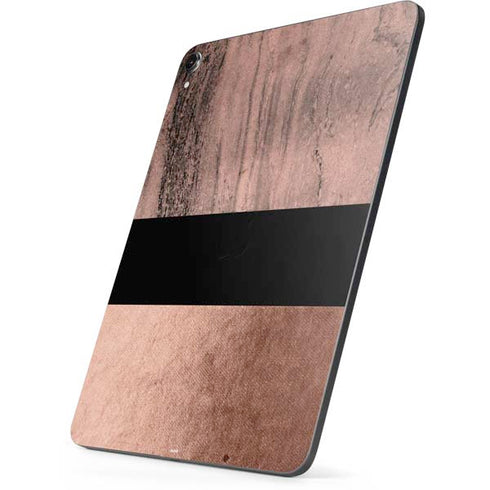 Rose Gold and Black Marble Apple iPad Pro Skin