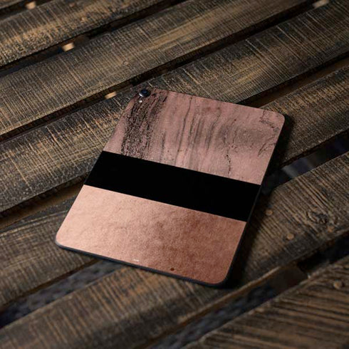Rose Gold and Black Marble Apple iPad Pro Skin