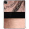 Rose Gold and Black Marble iPad Pro 11in (2024) Clear Case