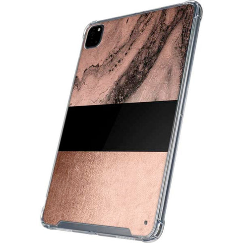 Rose Gold and Black Marble iPad Cases