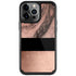 Rose Gold and Black Marble iPhone Cases