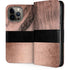Rose Gold and Black Marble iPhone 13 Pro Max Folio Case
