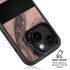 Rose Gold and Black Marble iPhone 14 Kickstand Case