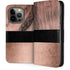 Rose Gold and Black Marble iPhone 14 Pro Folio Case