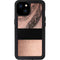 Rose Gold and Black Marble iPhone 15 Plus Waterproof Case