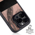 Rose Gold and Black Marble iPhone 15 Pro Max Kickstand Case