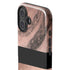 Rose Gold and Black Marble iPhone 16 Impact Case