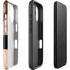 Rose Gold and Black Marble iPhone 16 Impact Case