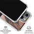 Rose Gold and Black Marble iPhone 16 Pro Clear Case
