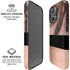 Rose Gold and Black Marble iPhone 16 Pro Magsafe Impact Case