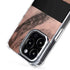 Rose Gold and Black Marble iPhone 16 Pro Max MagSafe Case