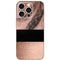 Rose Gold and Black Marble iPhone 16 Pro Skin