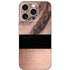 Rose Gold and Black Marble iPhone 16 Pro Skin