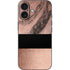 Rose Gold and Black Marble iPhone 16 Skin