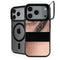 Rose Gold and Black Marble iPhone 18 Pro Kickstand Case