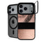 Rose Gold and Black Marble iPhone 18 Pro Max Kickstand Case