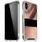 Rose Gold and Black Marble iPhone X/XS Clear Case