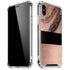 Rose Gold and Black Marble iPhone X/XS Clear Case