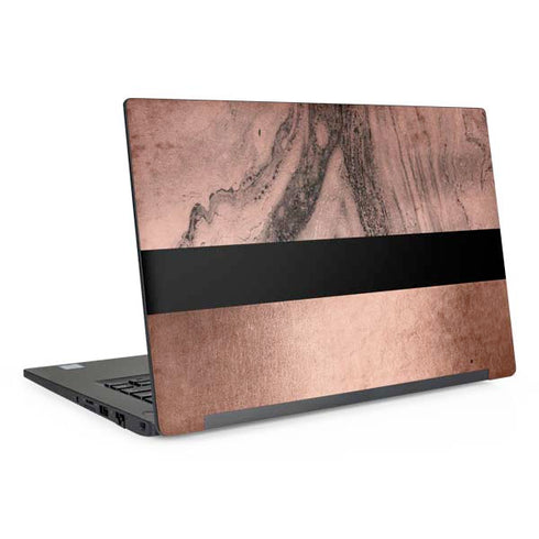 Rose Gold and Black Marble Dell Latitude Skin
