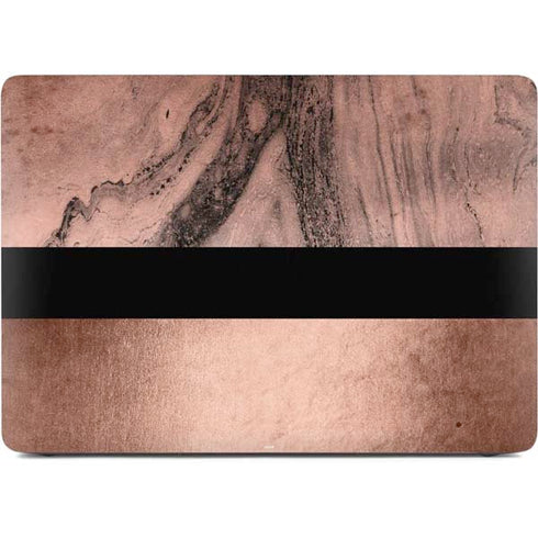 Rose Gold and Black Marble Apple MacBook Air Skin