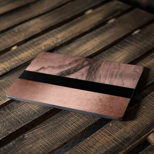 Rose Gold and Black Marble Apple MacBook Air Skin