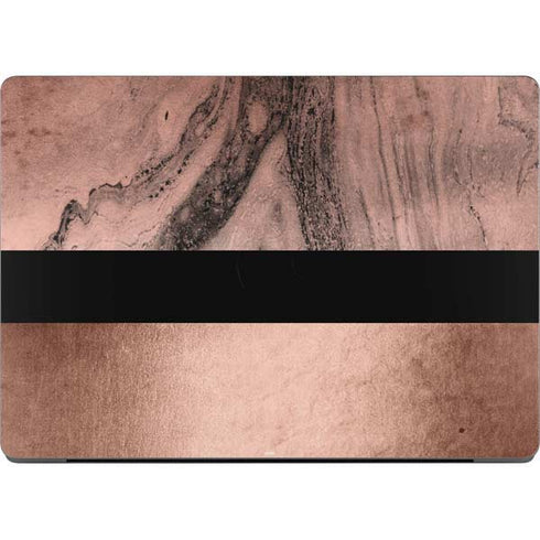 Rose Gold and Black Marble Apple MacBook Pro 14-inch Skin